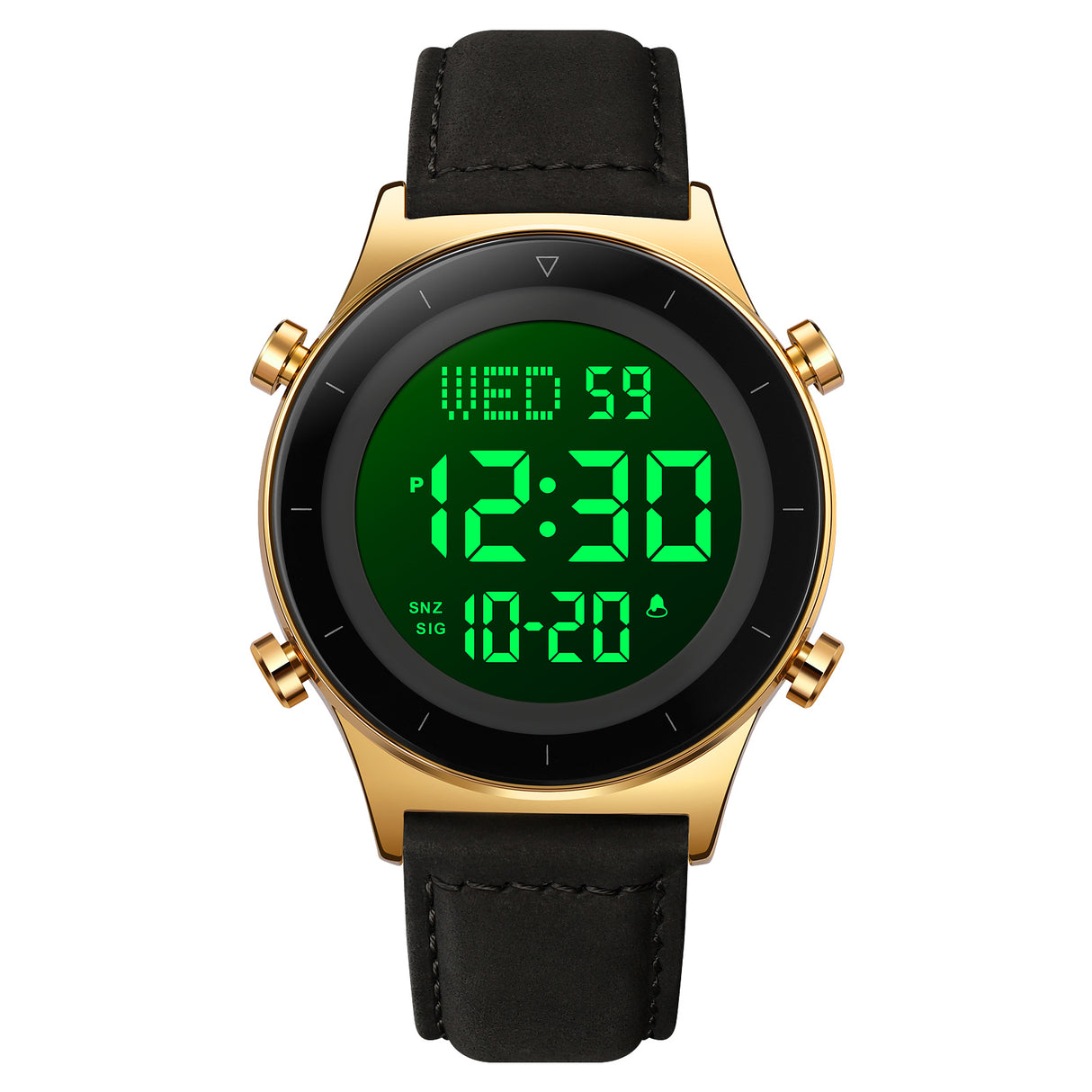 2079L Skmei Reloj para Hombre Pulsera de Cuero Digital