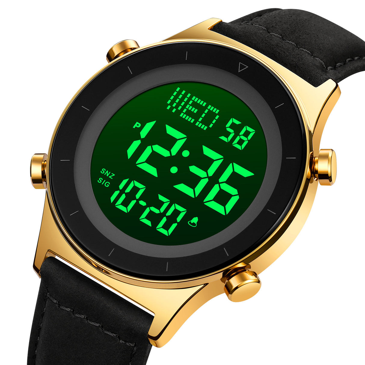 2079L Skmei Reloj para Hombre Pulsera de Cuero Digital