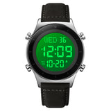 2079L Skmei Reloj para Hombre Pulsera de Cuero Digital