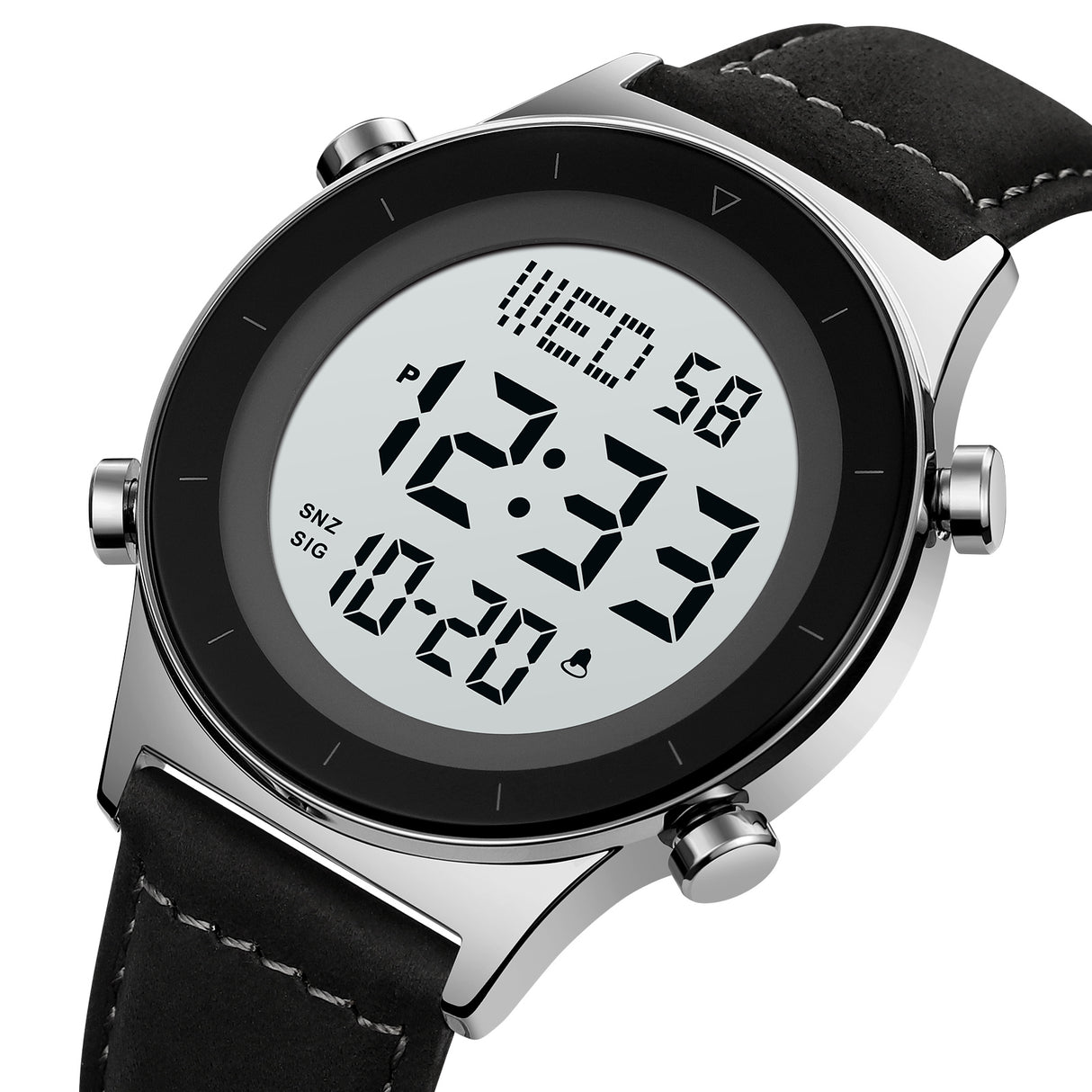 2079L Skmei Reloj para Hombre Pulsera de Cuero Digital