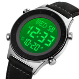 2079L Skmei Reloj para Hombre Pulsera de Cuero Digital