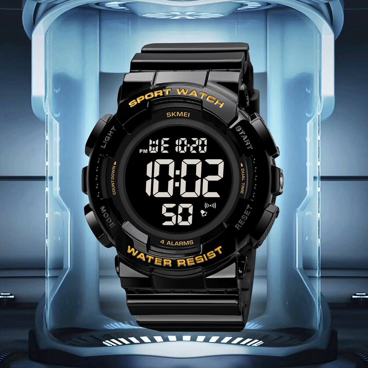 2081 Skmei Reloj para Hombre Pulsera de Caucho Digital