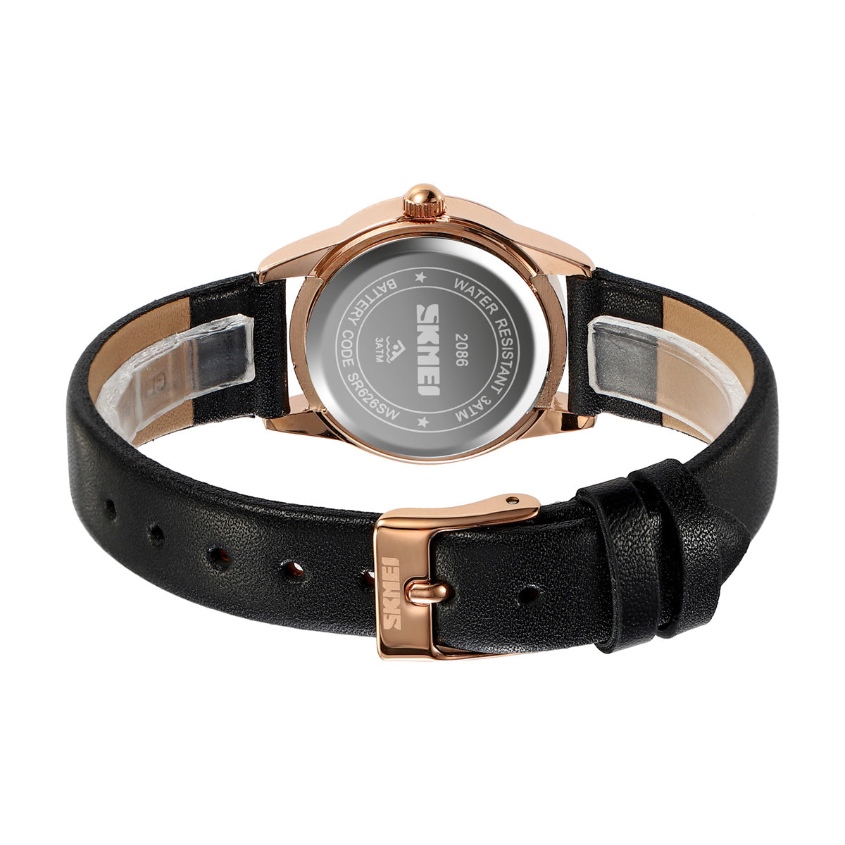 2086 Skmei Reloj para Mujer Pulsera de Cuero Análogo