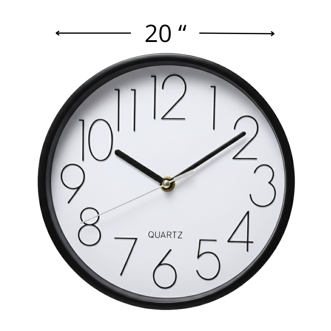 Reloj de Pared Análogo Color Blanco - Varios Tamaños