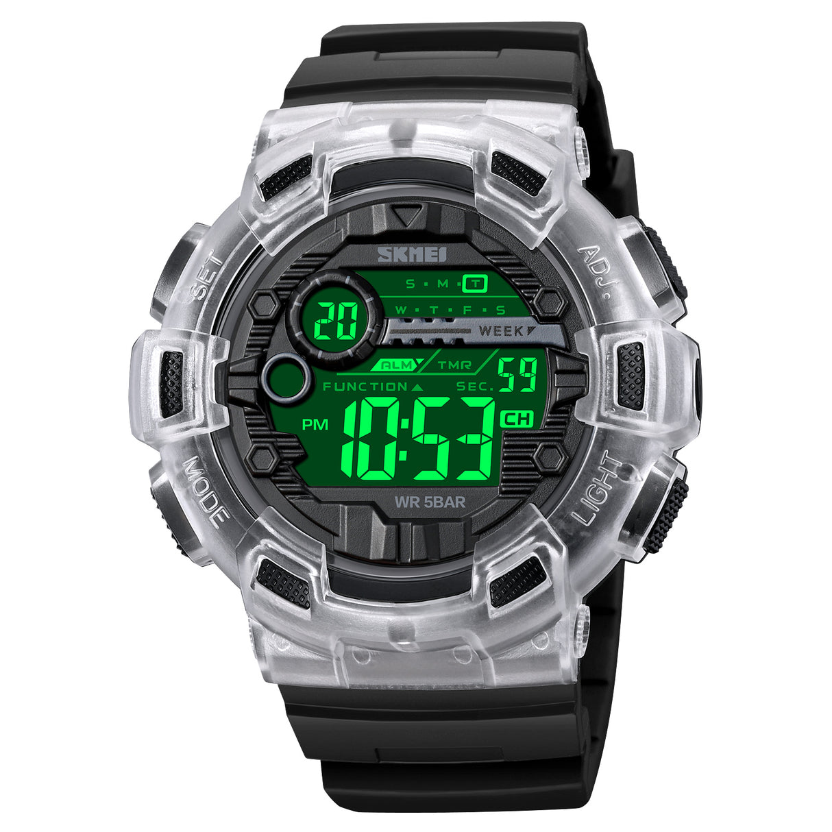 2110 Skmei Reloj para Hombre Pulsera de Caucho Digital