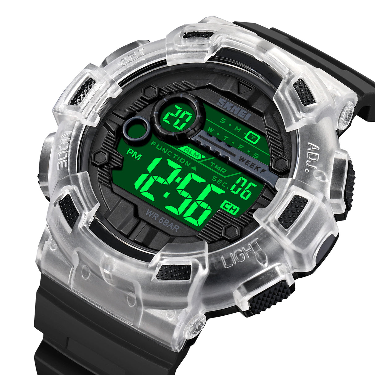 2110 Skmei Reloj para Hombre Pulsera de Caucho Digital