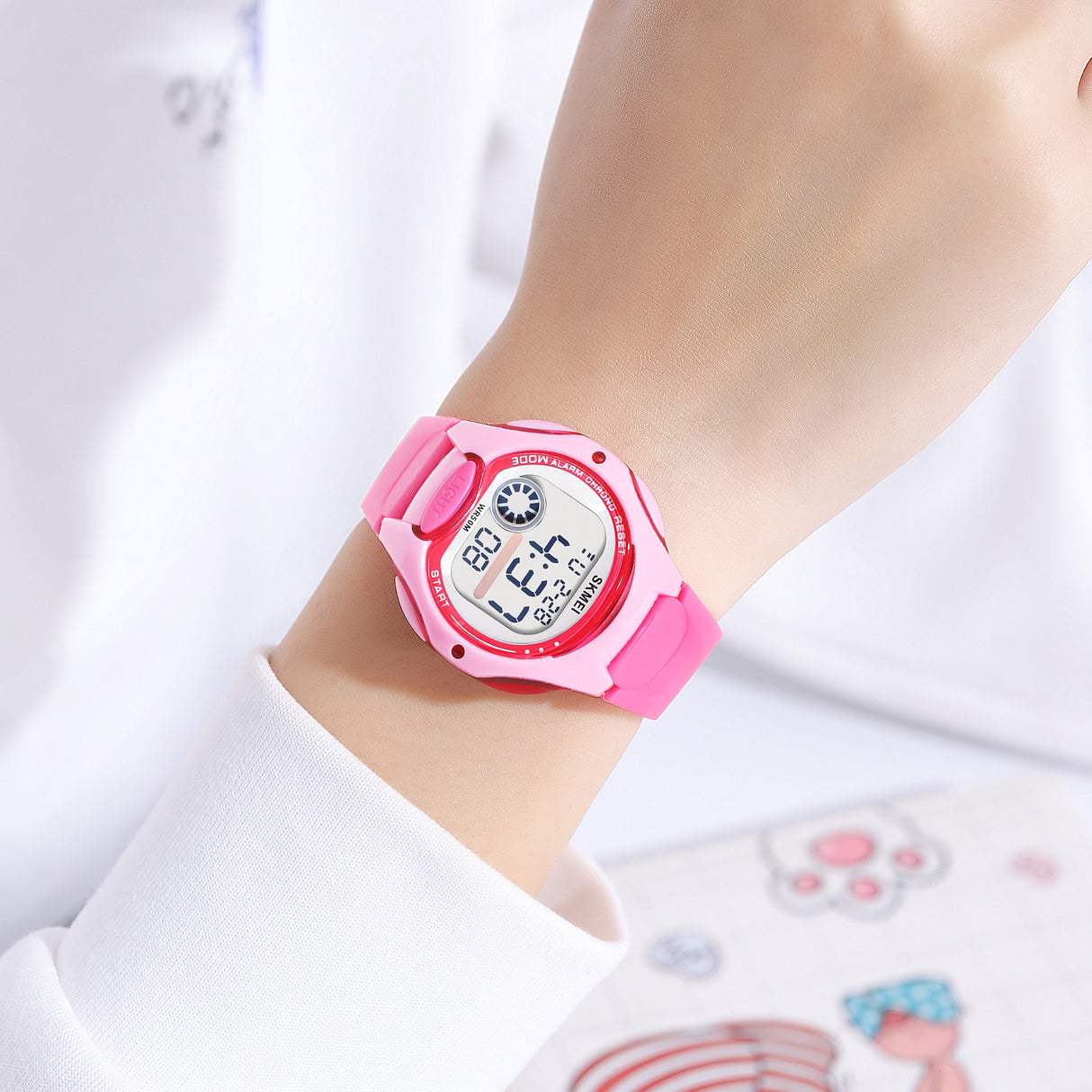 2129 Reloj SKMEI digital para niños pulsera de caucho