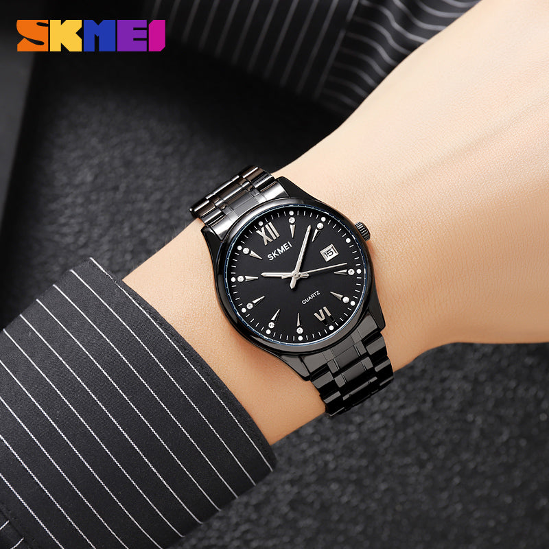 2158 Reloj Skmei para hombre pulsera de acero inoxidable