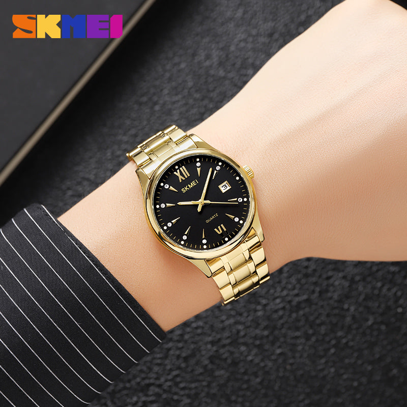 2158 Reloj Skmei para hombre pulsera de acero inoxidable