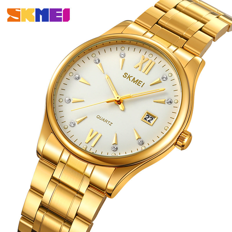 2158 Reloj Skmei para hombre pulsera de acero inoxidable