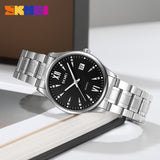 2158 Reloj Skmei para hombre pulsera de acero inoxidable