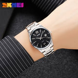 2158 Reloj Skmei para hombre pulsera de acero inoxidable