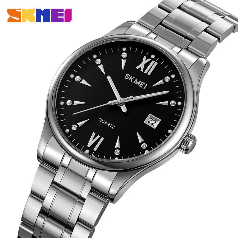 2158 Reloj Skmei para hombre pulsera de acero inoxidable