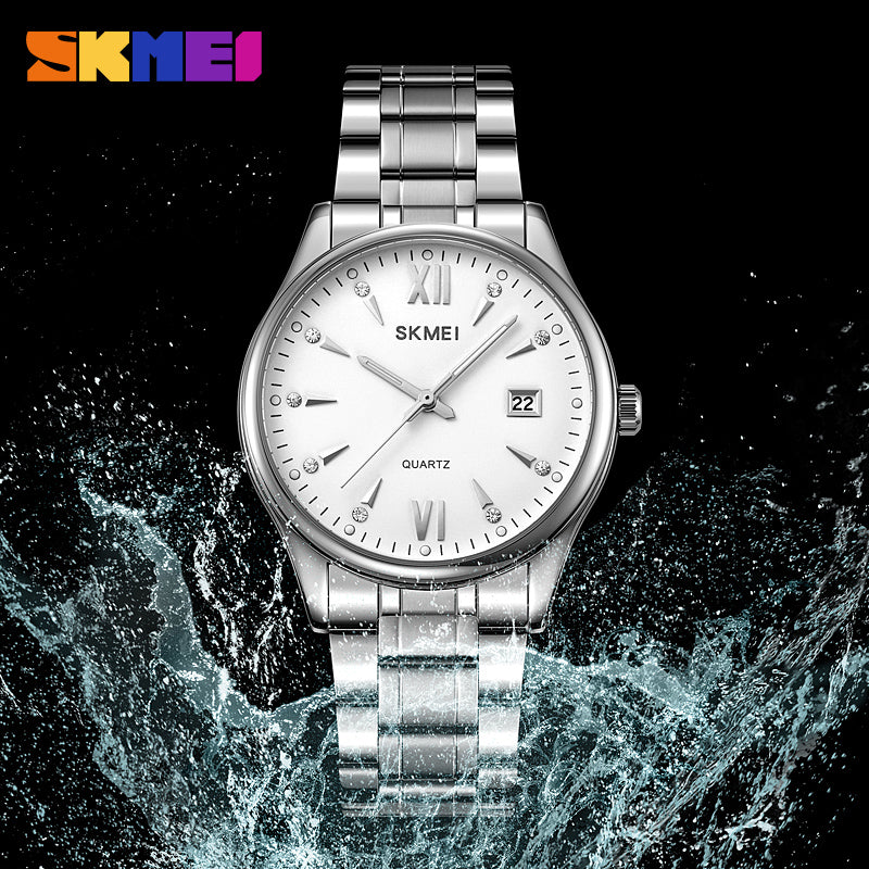 2158 Reloj Skmei para hombre pulsera de acero inoxidable