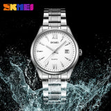 2158 Reloj Skmei para hombre pulsera de acero inoxidable