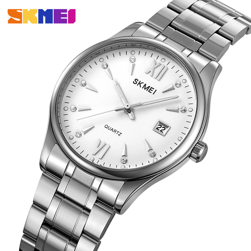 2158 Reloj Skmei para hombre pulsera de acero inoxidable