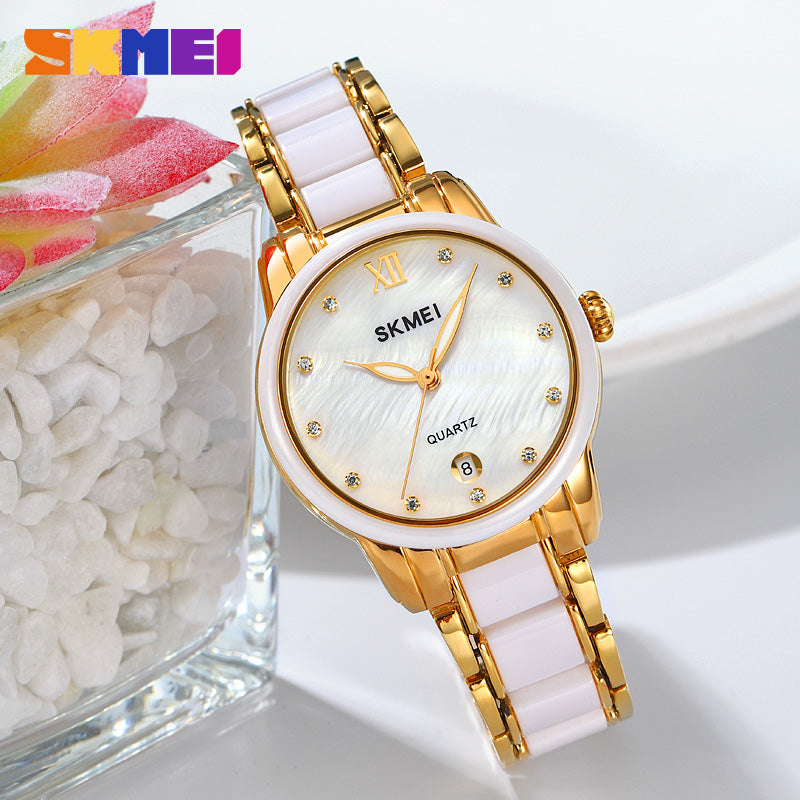 2175 Reloj Skmei para dama pulsera de metal