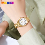 2178 Reloj Skmei pulsera de metal para mujer