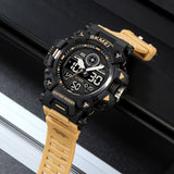 2226 Reloj Skmei pulsera de caucho para hombre Doble hora