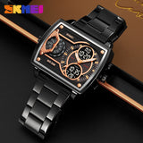 2229 Reloj Skmei para hombre pulsera de metal cuadrado