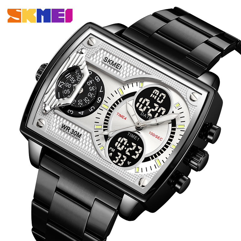 2229 Reloj Skmei para hombre pulsera de metal cuadrado