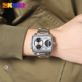 2229 Reloj Skmei para hombre pulsera de metal cuadrado