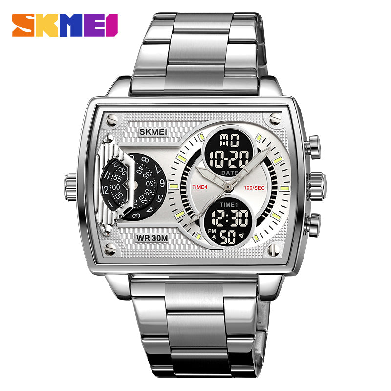 2229 Reloj Skmei para hombre pulsera de metal cuadrado