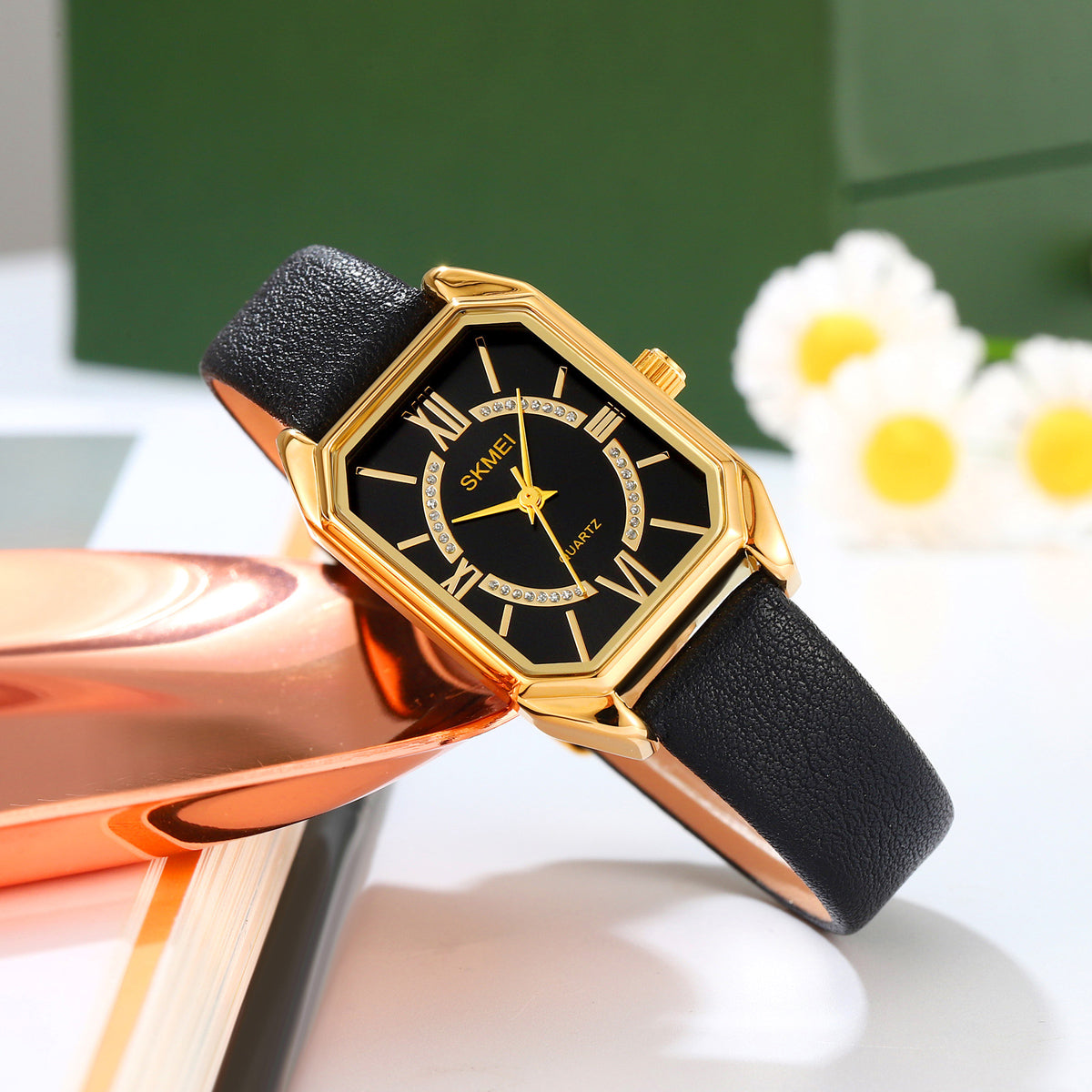 2238 Reloj Skmei para mujer pulsera de piel