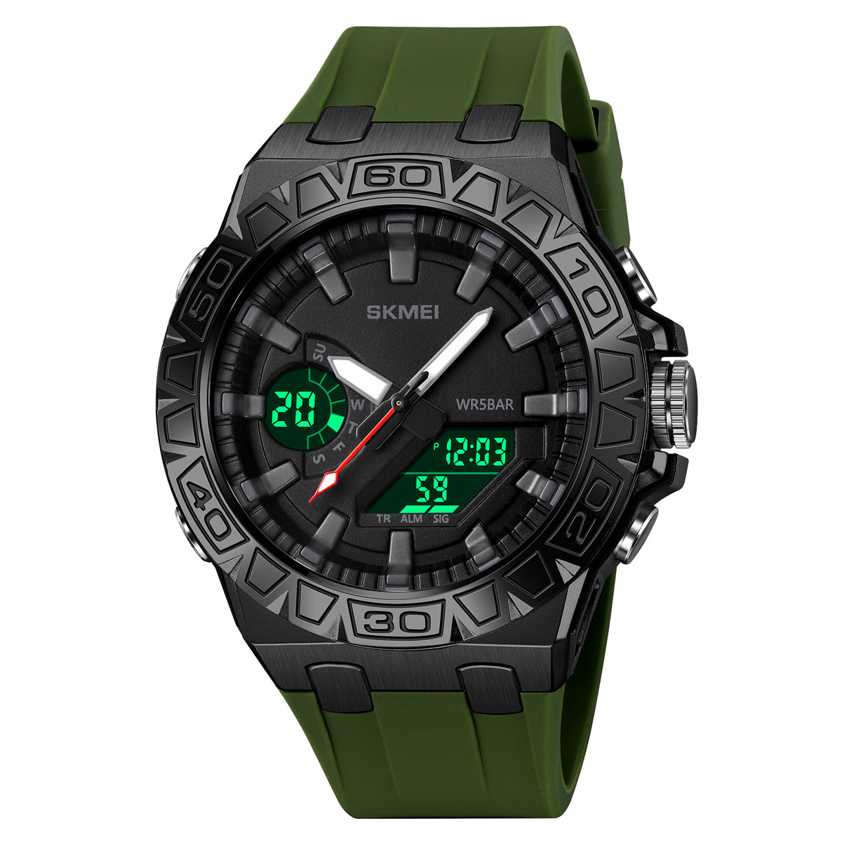 2276 Reloj Skmei deportivo para hombre pulsera de caucho