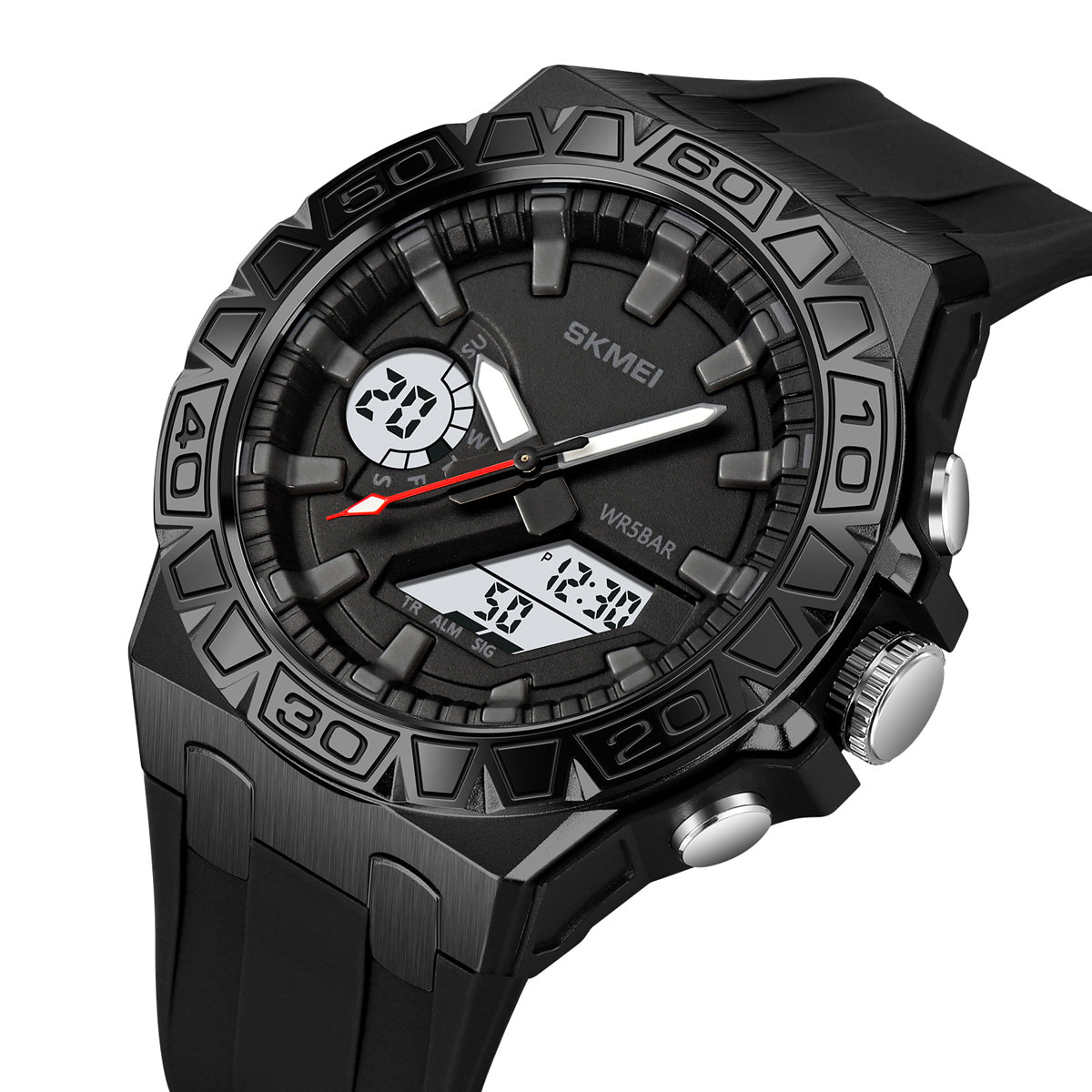 2276 Reloj Skmei deportivo para hombre pulsera de caucho