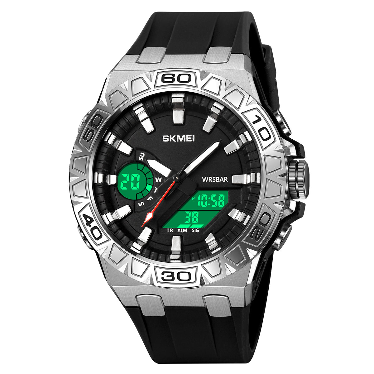 2276 Reloj Skmei deportivo para hombre pulsera de caucho