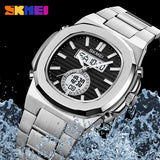 2279 Reloj Skmei para caballero pulsera de acero inoxidable