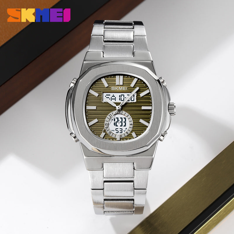 2279 Reloj Skmei para caballero pulsera de acero inoxidable