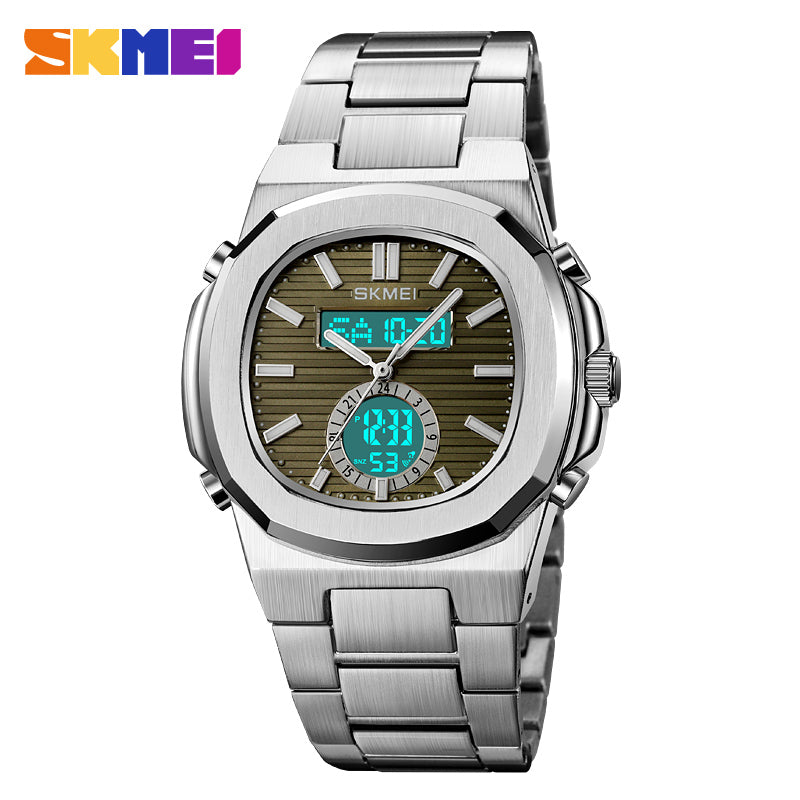 2279 Reloj Skmei para caballero pulsera de acero inoxidable