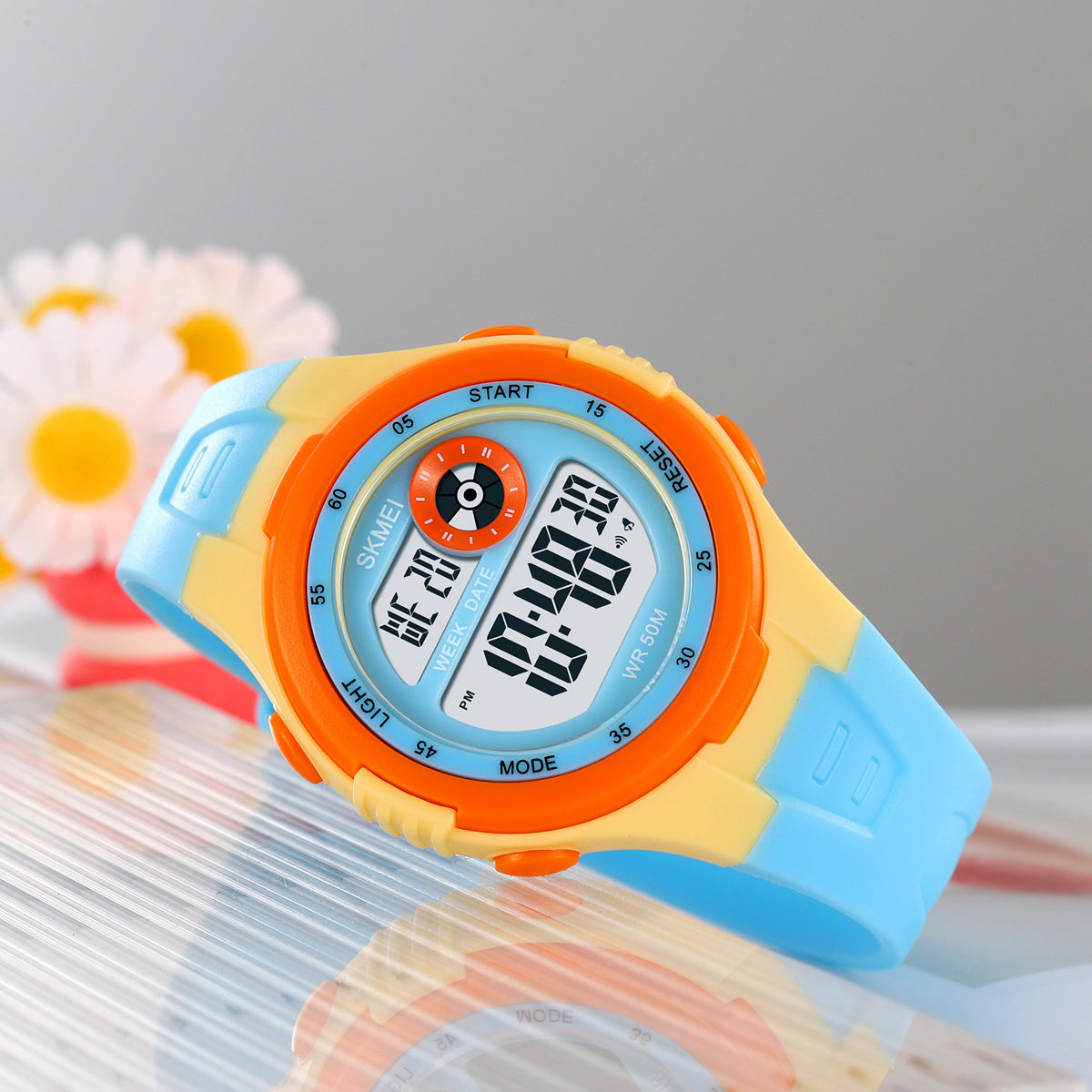 2280 Reloj Skmei para niños pulsera de caucho digital