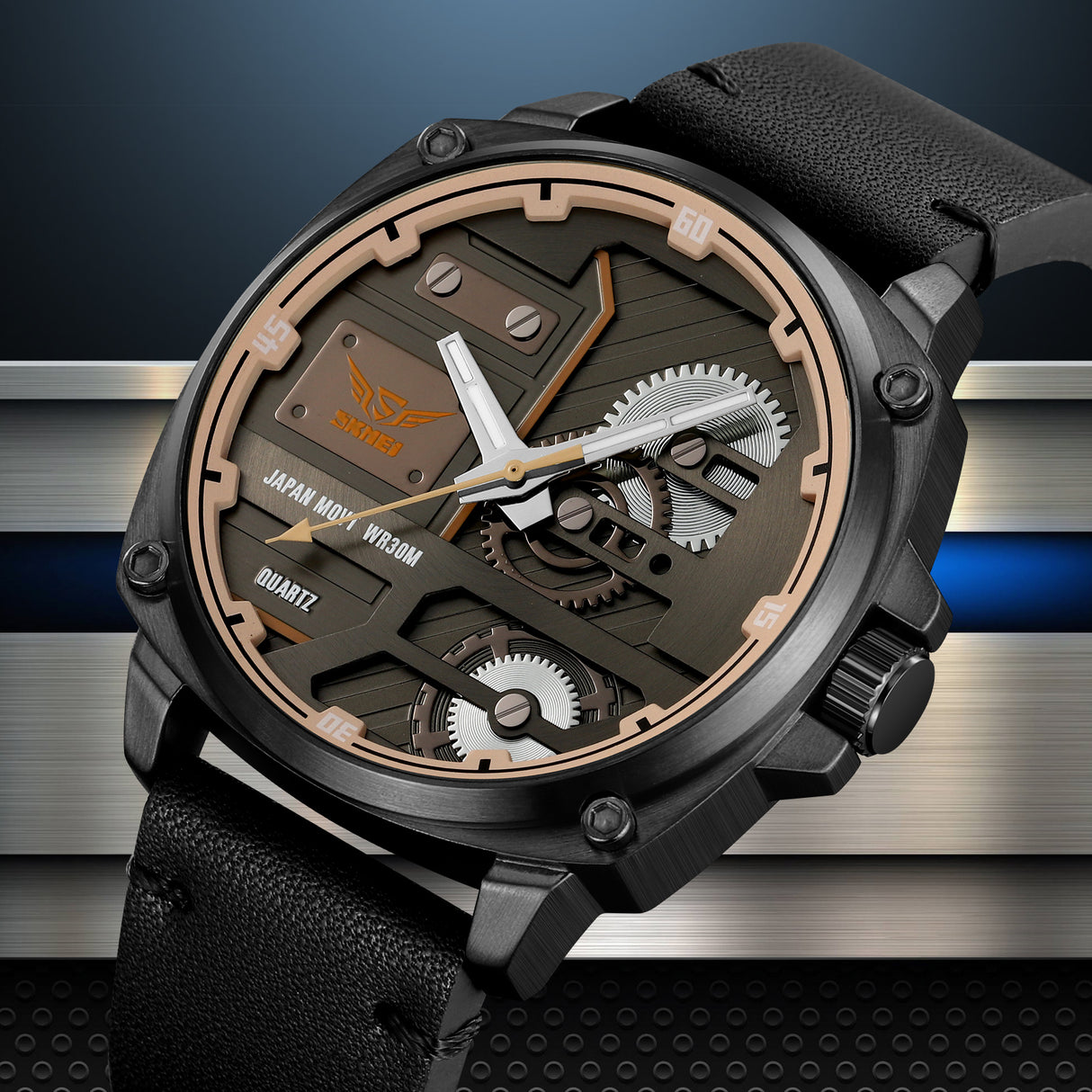 2289 Reloj SKMEI para hombre pulsera de cuero