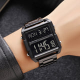 2299 Reloj Skmei para caballero pulsera de metal Digital