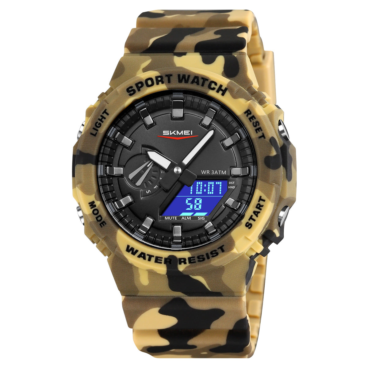 2351 Reloj Skmei Deportivo para hombre pulsera de resina