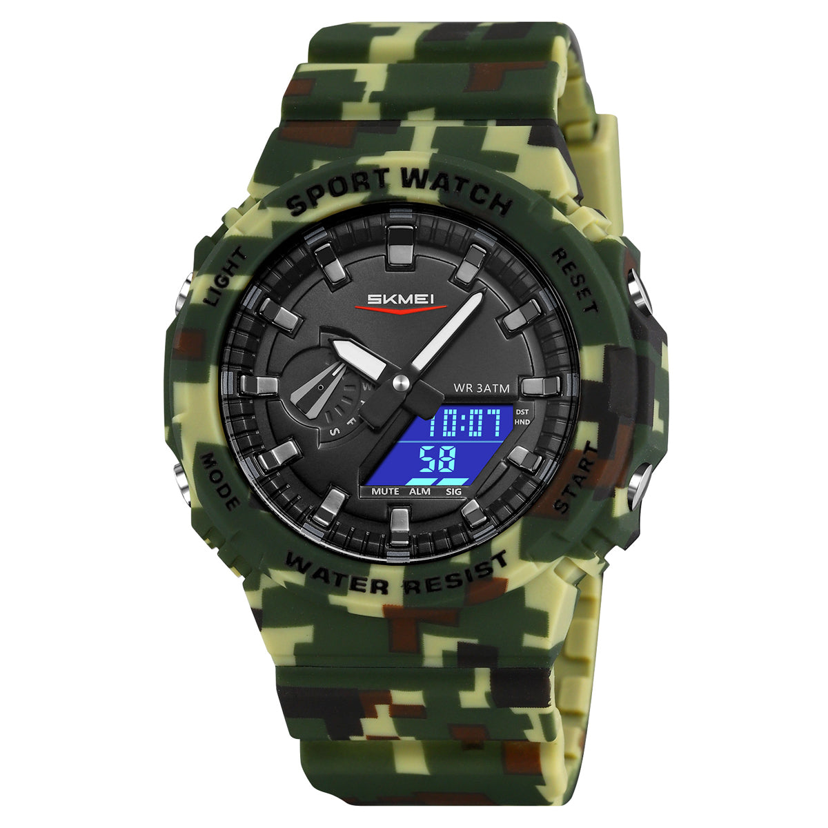 2351 Reloj Skmei Deportivo para hombre pulsera de resina