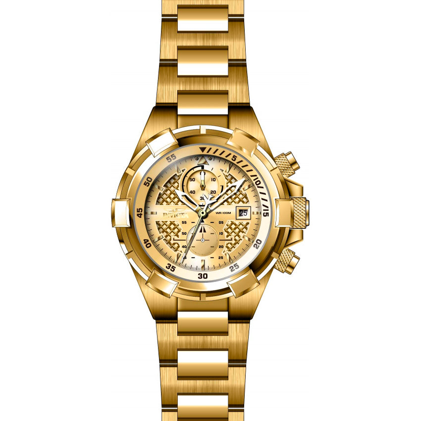 Reloj Invicta Aviator de hombre pulsera de metal 50 mm