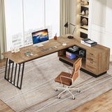 HOGA-JW1203 Escritorio Ejecutivo Tribesigns de madera