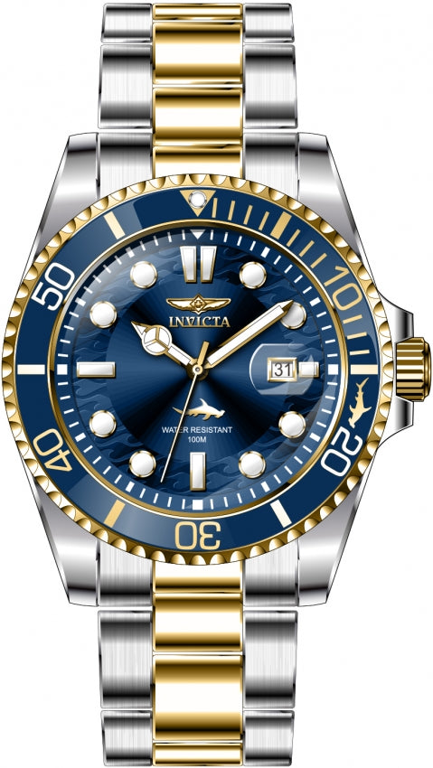 Reloj Invicta Aviator para caballero pulsera de metal 45mm