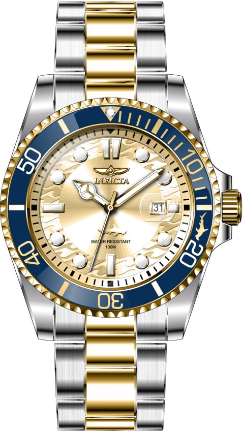 Reloj Invicta Aviator para caballero pulsera de metal 45mm