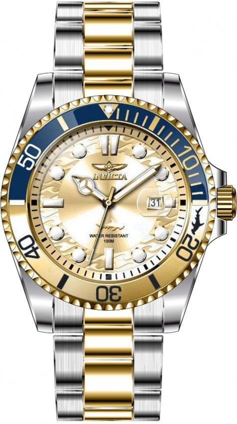 Reloj Invicta Aviator para caballero pulsera de metal 45mm