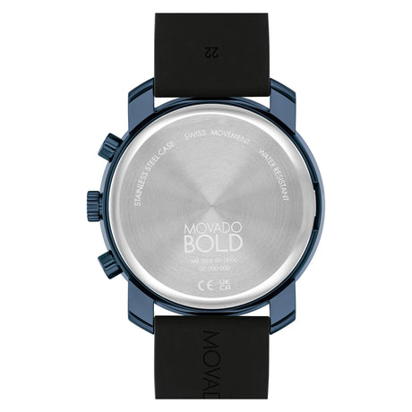 3601049 Reloj Movado Bold de hombre correa de caucho 44 mm