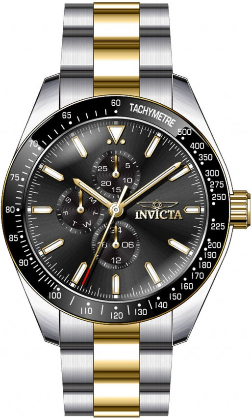 Reloj Invicta Aviator para hombre pulsera de metal 45 mm