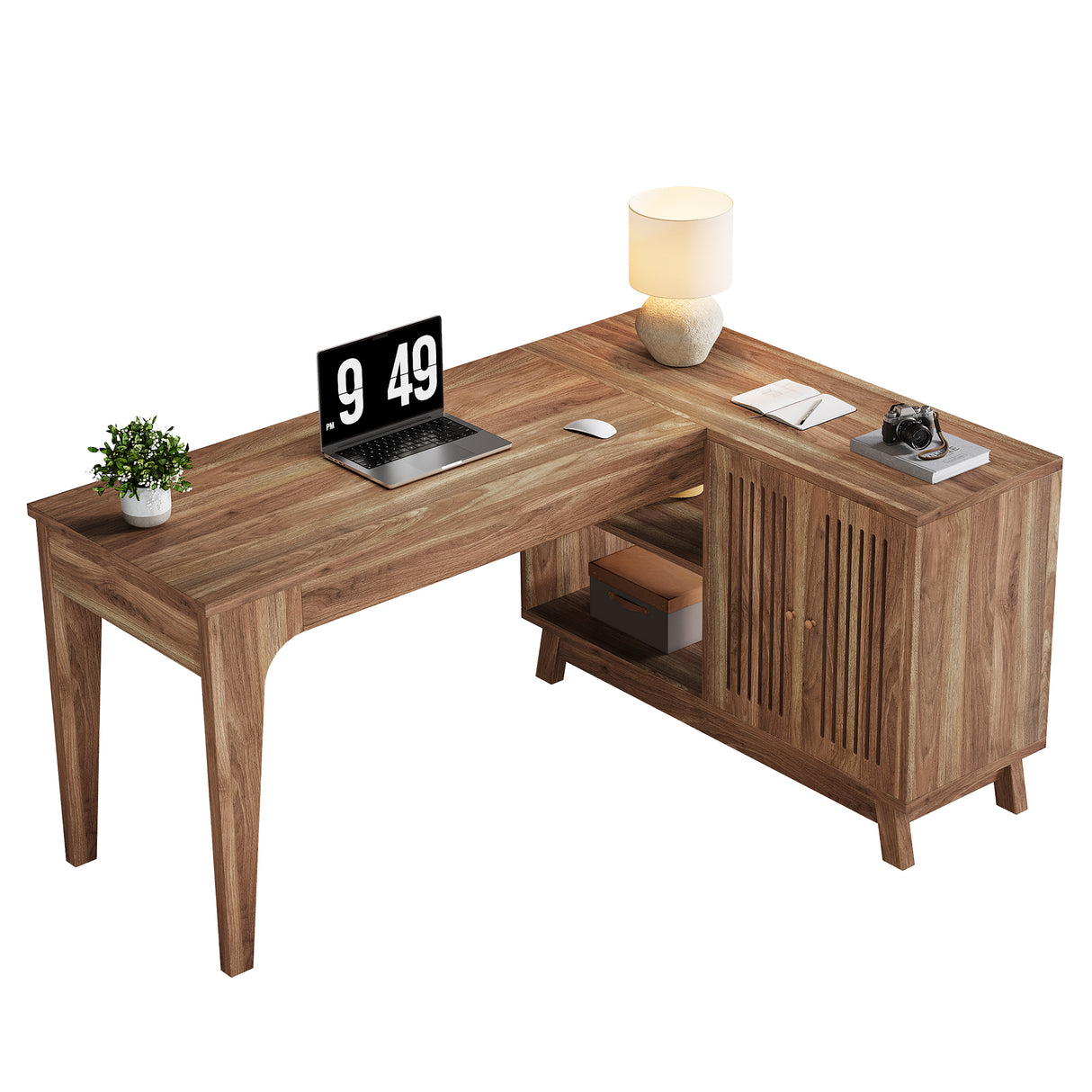 HOGA-XK00749 Escritorio L Tribesigns de madera MDF
