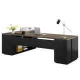 HOGA-HL0288 Escritorio en L Tribesigns de madera con gavetas