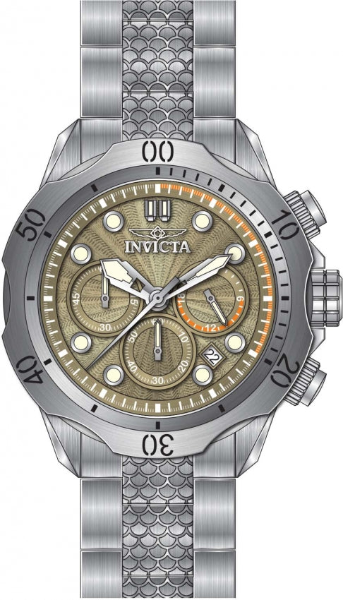 Reloj Invicta Venom de caballero pulsera de metal 45 mm