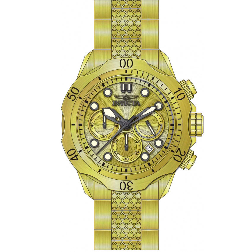 Reloj Invicta Venom de hombre pulsera de metal 45 mm